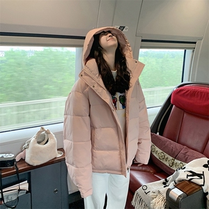 短款2025冬新款连时尚羽绒棉服宽松加厚学院风棉衣外套 C544-P100图片