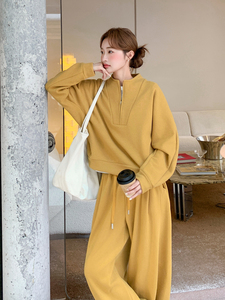 2025冬季新品现货主推加绒加厚卫衣套装2C087-9288-P195-K275图片