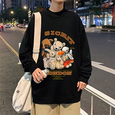 M18216-P45加绒款-P65半高领毛衣男士大码针织衫男毛线衣男，男装针织衫/毛衣，电商A040