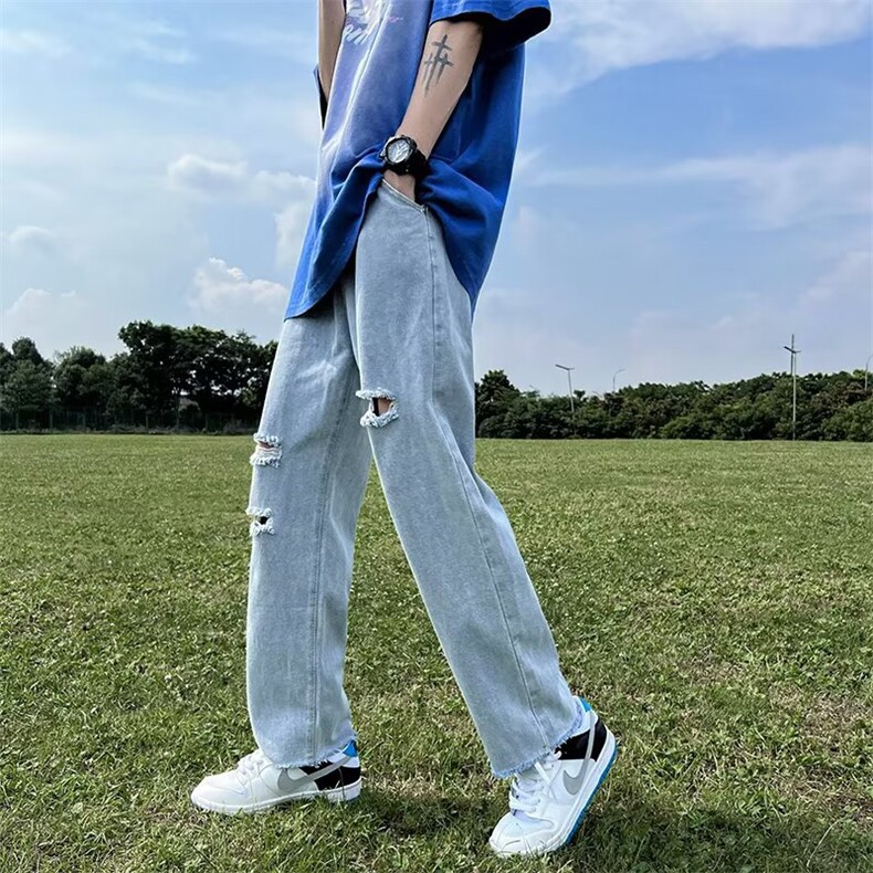 牛仔裤男夏季潮大码休闲裤子N984P36,男装牛仔裤,星座1116-2