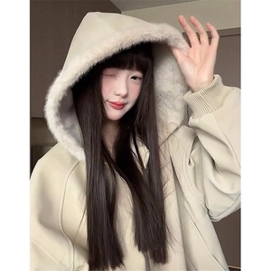 冬季美式座山雕荔枝纹皮棉服外套女加绒加厚保暖棉衣 JK807图片