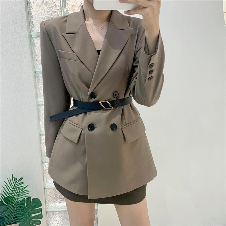 配腰带洋气款西装，女装西装，嘉乐馨秀(4F)