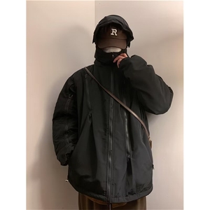 机能冲锋衣棉服男秋冬季美式潮牌夹克加厚外套Y6568-P60 夹棉p80图片