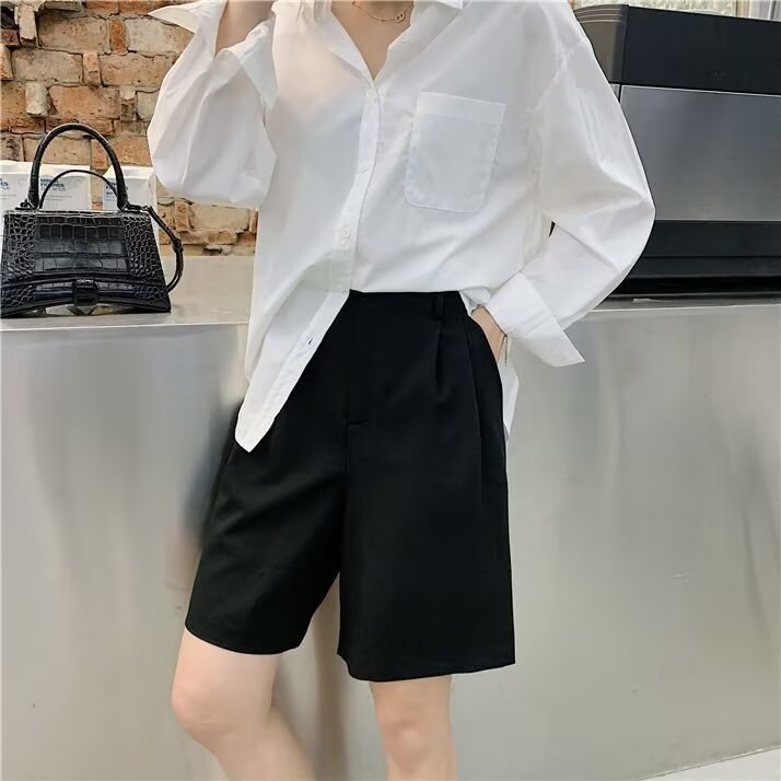 西料休闲中裤西装五分裤夏季百搭宽松显瘦女夏新款DKA56-P33,男装牛仔裤,星座208-5