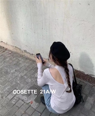 【现货】韩版网红款露肩针织打底衫，其它，cosette(4F)