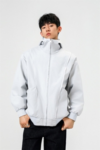 可二开拉链装饰解构大码M-5XL夹克男聚酯纤维JK78092P69控108图片