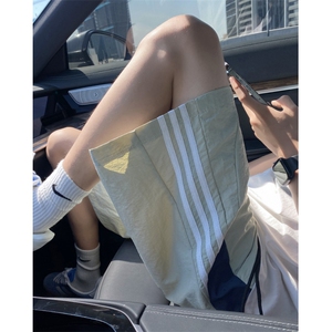 夏季新款冰丝透气三条杠潮流宽松速干短裤B315-K24186-特p25控48图片