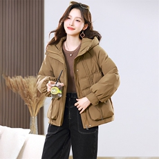 2025年冬季新款时尚简约显瘦棉服现货，女装棉衣/棉服，婷思杰（原婷想服饰）