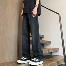 现货~~简约宽松直筒牛仔裤BK440-P45控68，男装牛仔裤，星座515