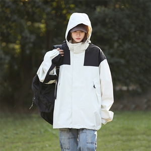 2025秋季户外三防冲锋衣夹克男女同款连帽防风登山外套23657-P30,男装夹克,星座1402-3