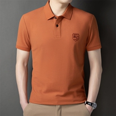 2024纯棉休闲款Polo衫男短袖夏季青年百搭T恤男上衣HP7740-P55，男装Polo衫，星座1105-3