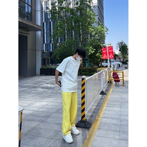 多巴胺水洗高街vibe直筒宽松阔腿五色牛仔裤NZ2310-P55控78图片