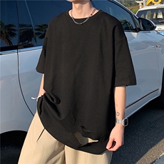 老新拍图纯棉200克短袖T恤破洞大码体恤档口上新夏装100多款，男装T恤，电商A426-1(原A430-1)