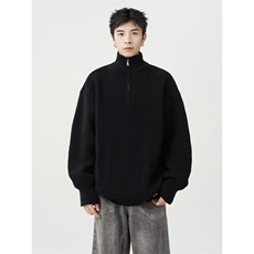 1506A/G50010/P50半拉链毛衣男士韩版宽松翻领，男装针织衫/毛衣，星座1506A