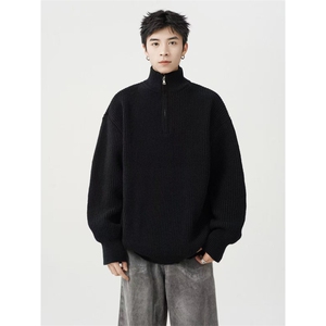 1506A/G50010/P50半拉链毛衣男士韩版宽松翻领图片