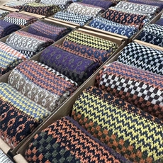 2025秋冬百搭时尚简约图腾羊毛袜，袜子，慕洵羊绒