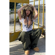 美式复古秋冬季泼墨水洗做旧直筒工装裤女宽松休闲裤子NE07，男装休闲裤，星座1116A（原606A-3）