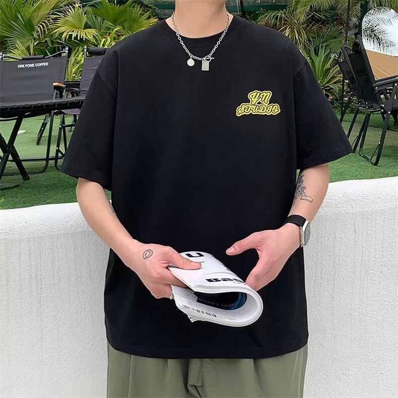 宽松型新款青春流行夏季T恤T861P28图片