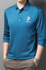 DC6827钱塘2020-3春季男士翻领宽松长袖T恤时尚休闲上衣货稳P50，男装T恤，钱塘207-3