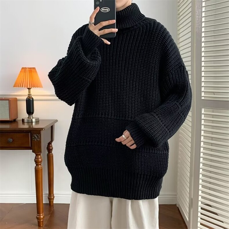 B302P48秋冬男生毛衣打底衫宽松休闲男装高领线衫,男装针织衫/毛衣,星座512-6