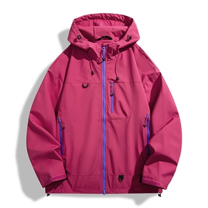 机能冲锋衣情侣外套登山服户外工装连帽小众运动夹克防风7870-P45图片