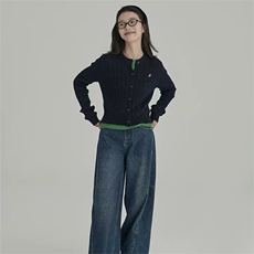 女士羊毛开衫圆领纯色羊毛修身版型时尚显气质，女装羊毛衫，泰沅羊绒