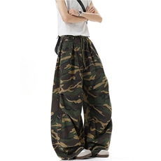 2025秋冬新款男美式迷彩伞兵工装裤女宽松阔腿裤嘻哈街舞休闲裤子，男装工装外套，星座715-4