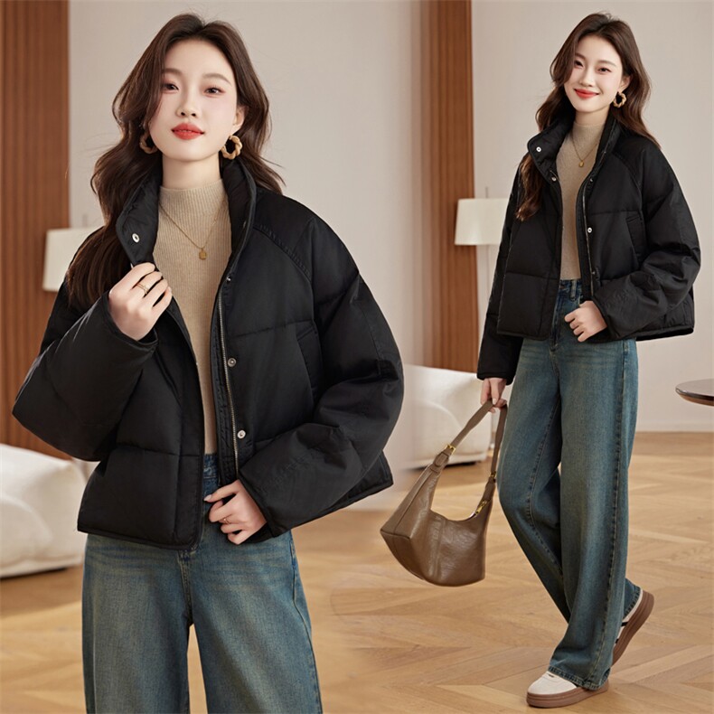 90白鸭绒短外套女冬季2024新款休闲百搭羽绒服，女装羽绒服，辉之琳