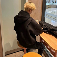 抖音得物高品质二开25秋冬美式重磅宽松结构设计连帽卫衣外套W78，男装卫衣，电商A486
