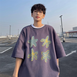！2025夏季新款男士华夫格印花短袖T恤半袖TXH2402特P19图片