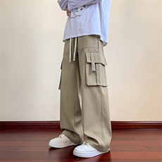 M-8X工装多袋裤男秋季休闲裤大码宽松胖子加肥加大裤子A703，男装工装外套，星座310B-2