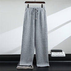 2025秋冬直筒型时尚百搭休闲阔腿裤，男装休闲裤，千国羊绒