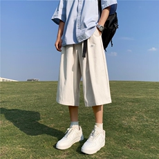日系Cityboy休闲裤男夏季潮流宽松男生阔腿七分裤子UK211-p33，男装牛仔裤，星座1008-2