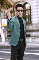 男士春装新款西装竹节纹西服男外套2302P160258，男装西服套装，电商D225-1