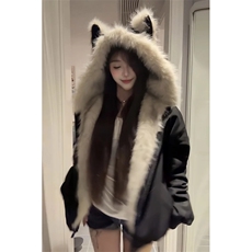 网图原板质量鹿皮绒棉服黑色B57-P100，男装棉衣，星座910-1