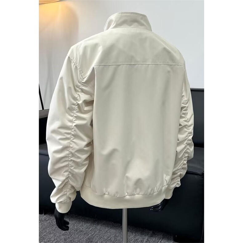J022-P57气质棒球服外套男女新款秋季日系复古休闲工装宽松上衣,男装T恤,电商B323A