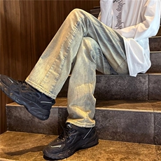 青春流行ins男直筒水洗牛仔裤NX26P45，男装牛仔裤，星座1116-2