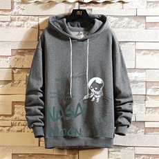 WY2187-P35加绒款-P40纯棉连帽卫衣男大码运动帽衫宽松薄砖墙，男装卫衣，电商A040A