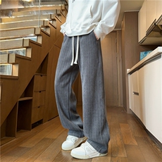 春季卫裤美式麦穗纹肌理感休闲裤男潮牌青少年长裤K2594*P35控68，男装休闲裤，星座227-1