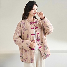 2025冬装新款修身保暖时尚菱形格连帽个性女士棉服外套，女装棉衣/棉服，江忆布依