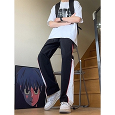 美式高街hiphop速干拼接运动微喇休闲裤货号K2315P45，男装休闲裤，电商A063