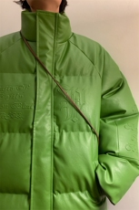 冬款字母肌理压花立领棉衣boy美式盐系加厚保暖棉服A071-589-P115，男装棉衣，电商A071