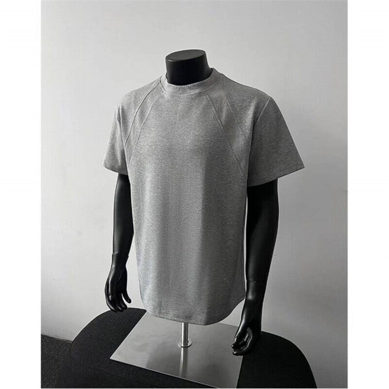 网图慎用特批16品质重磅T恤短袖设计立体ins短袖宽松DX3688，男装T恤，电商A128