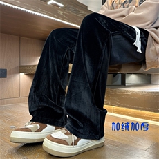 XZ616秋冬重磅加绒加厚老钱风金丝绒百搭长裤TY1162P65控78，男装卫衣，星座512A（原616）