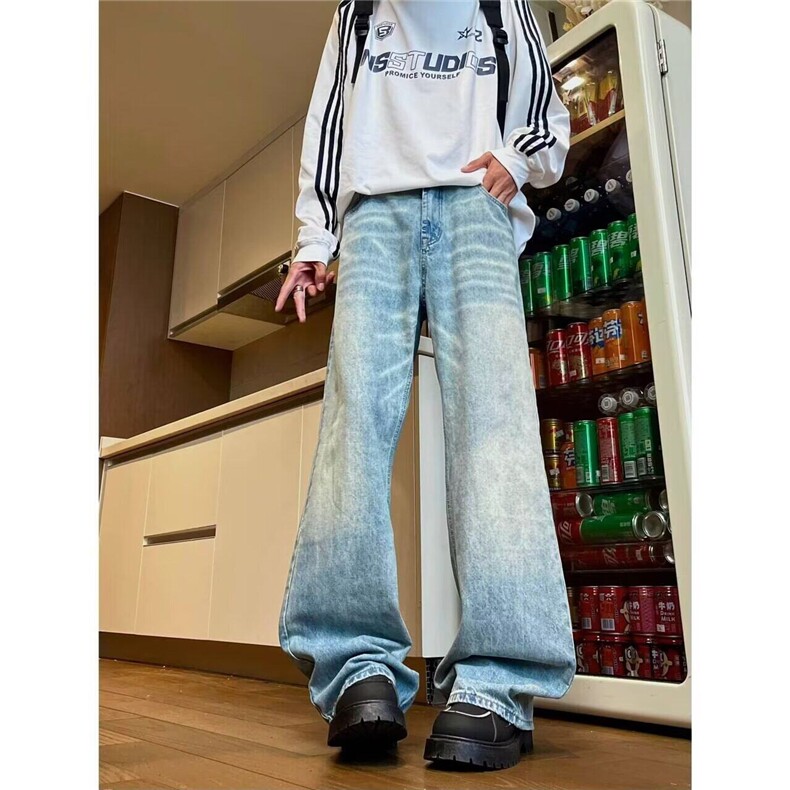 D219A/7673/P55水洗牛仔裤男内景A，男装牛仔裤，电商D256A(原B258A)