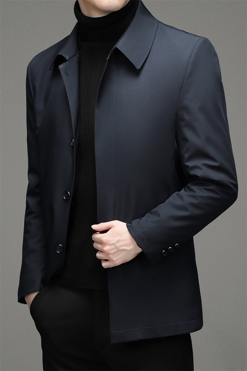 DZ32133钱塘2020-3中年男士冬季厚款商务休闲翻领羽绒服P185,男装羽绒服,钱塘207-3