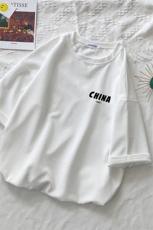 Q11248-P30春夏季七分袖t恤男大码五分袖男短袖中袖小清新，男装T恤，电商A040