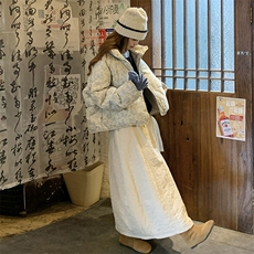有货【新款】24冬季碎花韩版羽绒服667-P240-K328，女装短外套，2C317