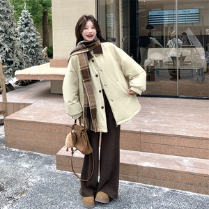 2026冬季新款卡其色老钱风派克羽绒服 2C053/批295/控438图片