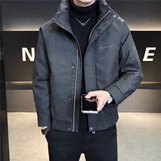 标50绒皮羽绒服男冬季2025新款刺绣A313-3319-P225控劵后298，男装羽绒服，电商A313
